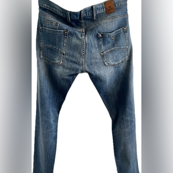 Armani slim cut, five pocket, unique style, denim jeans for men - Picture 7 of 9